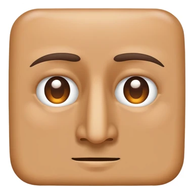 man with rectangle shaped head and big nose sticker