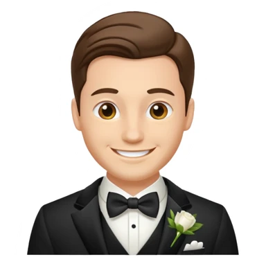 groom wedding dress emoji only sticker