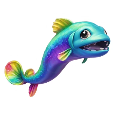 Lisa frank eel  sticker