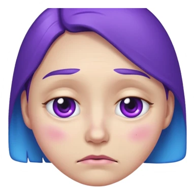 sad emoji with bruise under eye
no i would like skmilar to smiling face holding up tearsnot tears just bruise sticker