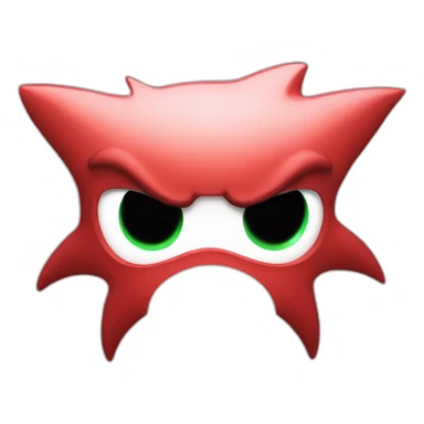 Red Sonic face sticker