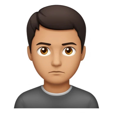 A serious man sticker