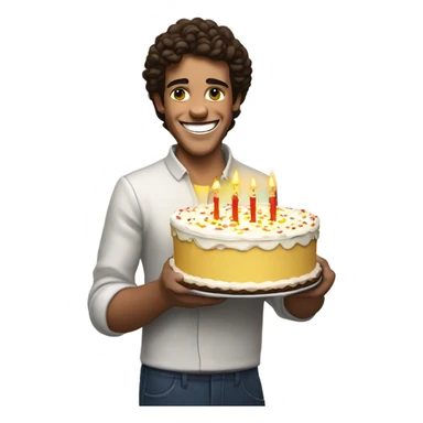 Happy birthday lando noris Holds the cake sticker