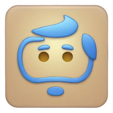 Blue badge for official  sticker