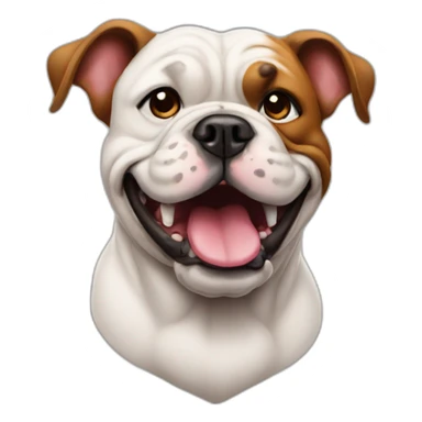 Bull dog American sticker