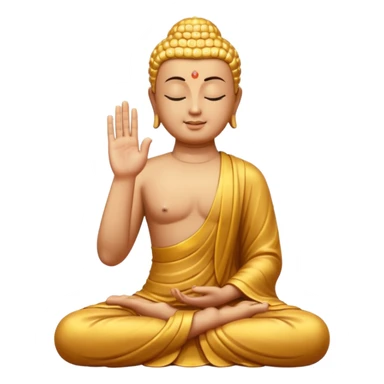Buddha makes a namaste  sticker