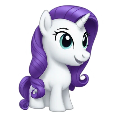 Rarity from my little pony sticker