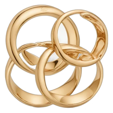 Cartier Trinity 3 rings sticker