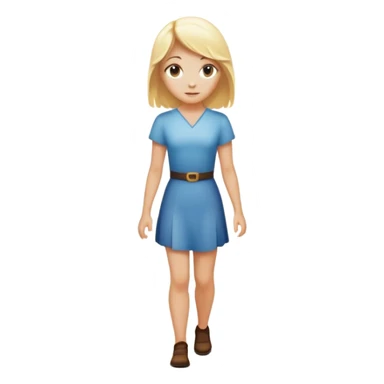 back of blonde woman stands In front at a crossroads between two paths—one illuminated, the other in shadow... scary and sunlight ...she walks the light path  sticker