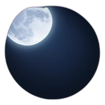 mystical moon in shadows sticker