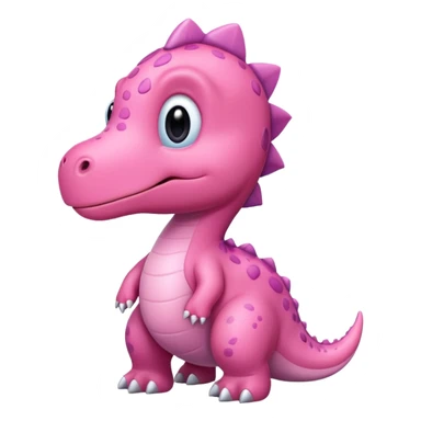 Dinosaurio rosa cute sticker