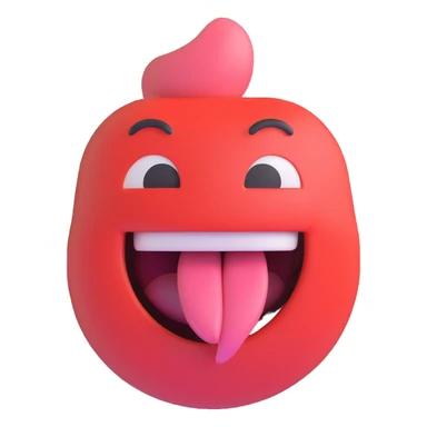 smiling with tongue sticking out
add the words  I’m talking bout innatt  sticker