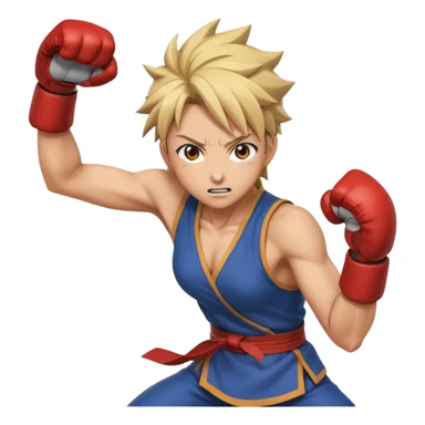 Anime fighting  sticker