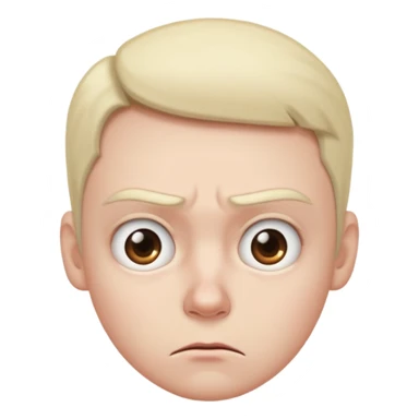 Annoyed lifted eyebrow  sticker