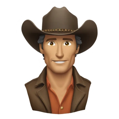 Matthew McConaughey cowboy hat sticker