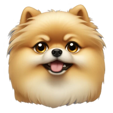 Sad pomeranian crying with tears in the face sticker