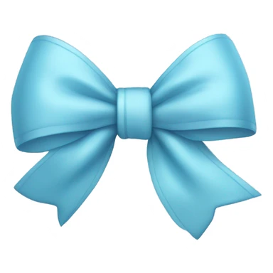 light blue bow sticker