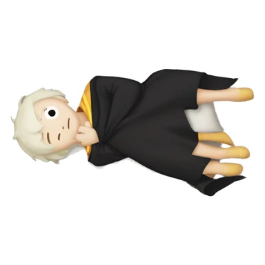 face down Harry Potter robe Person lying down face down sticker