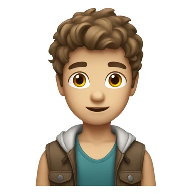 White brown haired boy from Australia  sticker