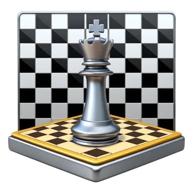 a bolt on a chess board sticker