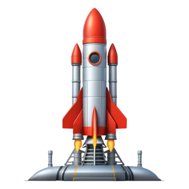 rocket on a cosmodrome sticker