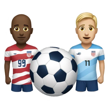USA vs Uruguay soccer  sticker