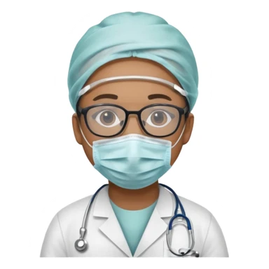 gözlüklü ameliyat doktoru sticker