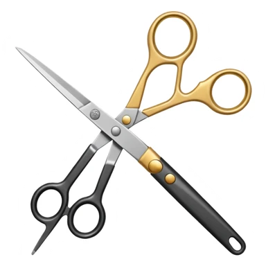  hairdressing scissors sticker