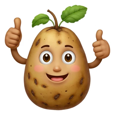 A Potato Doing a Thumbs up sticker