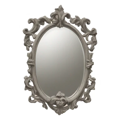 Vintage mirror sticker