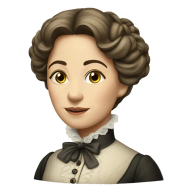 victorian woman sticker