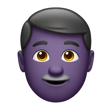 Using normal ios eggplant emoji but with a smirking face sticker