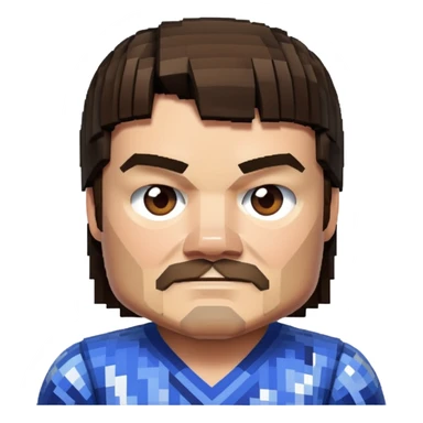 Minecraft Movie Jack Black sticker