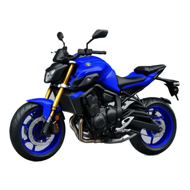 moto yamaha MT07 bleu sticker