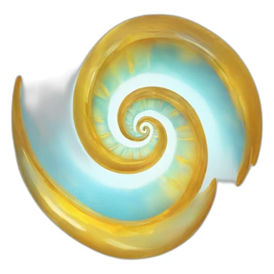 Spirale irisée translucide sticker