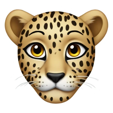 Leopard with tears sticker