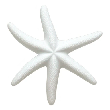 White starfish  sticker