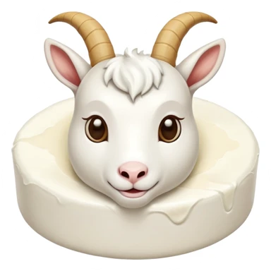 Close, the goat cheese is supposed to be on the outside  sticker