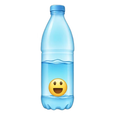 A bottle of water sticker