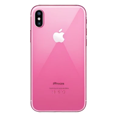 A pink iPhone  sticker