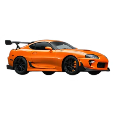 Fast & Furious supra orange sticker