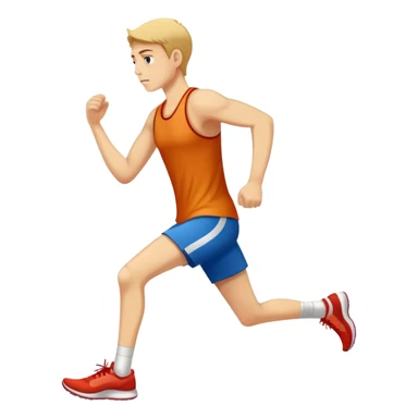 Runner clutching painful achilles tendon sticker