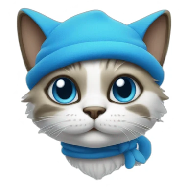 A smurf cat sticker