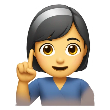 leni robredo emoji with hand gesture  sticker