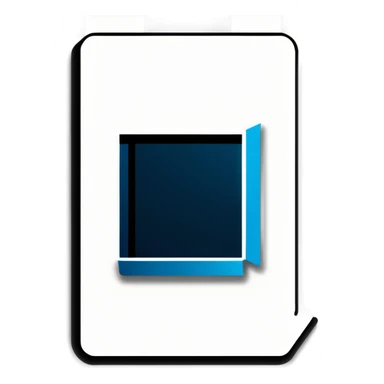 User icon hidden under a window  sticker