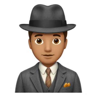 Old british vibe suit man sticker