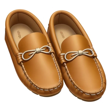 tan moccasins sticker