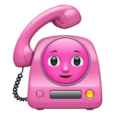 pink caller id sticker