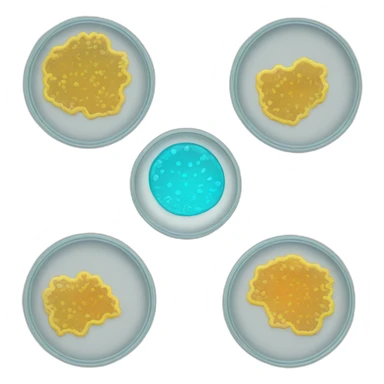 Petri dish sticker