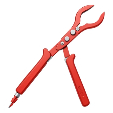 red bent nose Pliers sticker